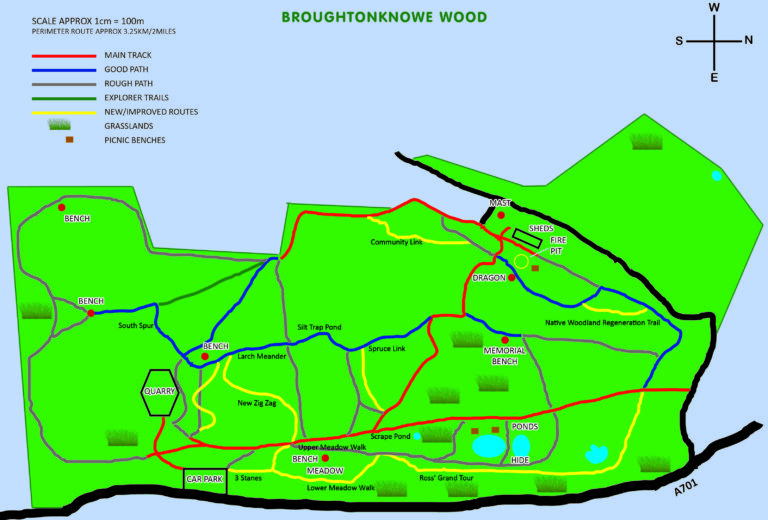 Maps and Trails at Broughtonknowe